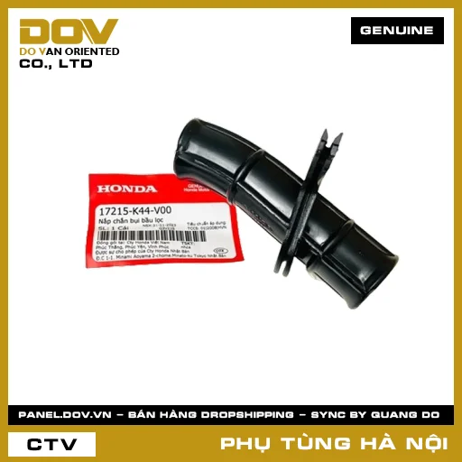 MÃ PHỤ TÙNG : 17215K44V00 NẮP CHẮN BỤI BẦU LỌC — 17215K44V00