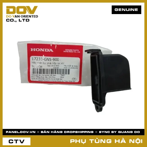 MÃ PHỤ TÙNG : 17233GN5900 NẮP CHẮN BỤI PHẢI HỘP LỌC GIÓ — 17233GN5900