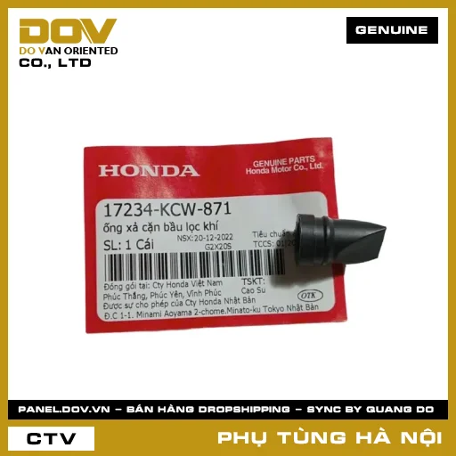 MÃ PHỤ TÙNG : 17234KCW871 ỐNG XẢ CẶN BẦU LỌC GIÓ — 17234KCW871