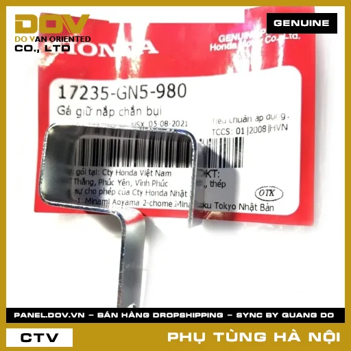 MÃ PHỤ TÙNG : 17235GN5980 GÁ GIỮ NẮP CHẮN BỤI — 17235GN5980