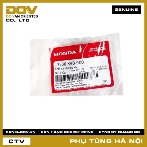 MÃ PHỤ TÙNG : 17236KVB900 CHỐT XẢ BẦU LỌC GIÓ — 17236KVB900