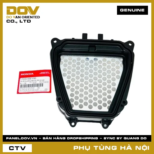 MÃ PHỤ TÙNG : 17245K56V50 GIÁ ĐỠ & GIOĂNG ĐỆM KÍN TẤM LỌC GIÓ — 17245K56V50
