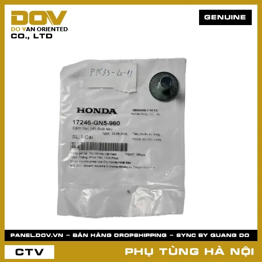 MÃ PHỤ TÙNG : 17246GN5960 ĐỆM BẠC BẮT ĐUÔI SAU — 17246GN5960