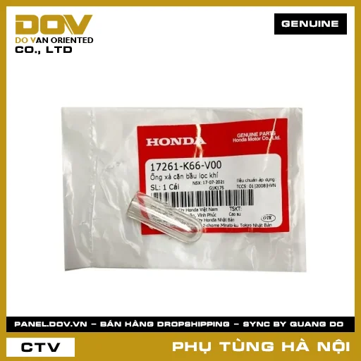 MÃ PHỤ TÙNG : 17261K66V00 ỐNG XẢ CẶN BẦU LỌC GIÓ — 17261K66V00