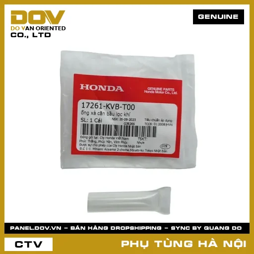 MÃ PHỤ TÙNG : 17261KVBT00 ỐNG XẢ CẶN BẦU LỌC GIÓ — 17261KVBT00