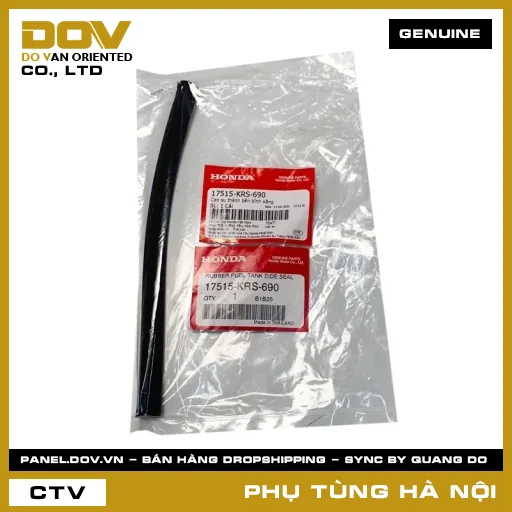 MÃ PHỤ TÙNG : 17515KRS690 CAO SU THÀNH BÊN BÌNH XĂNG — 17515KRS690