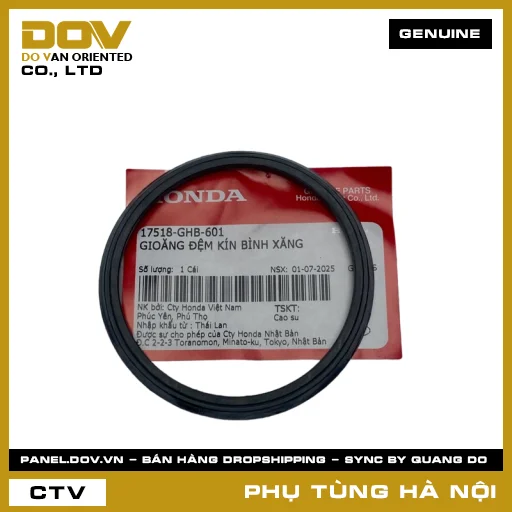 MÃ PHỤ TÙNG : 17518GHB601 GIOĂNG ĐỆM KÍN BÌNH XĂNG — 17518GHB601