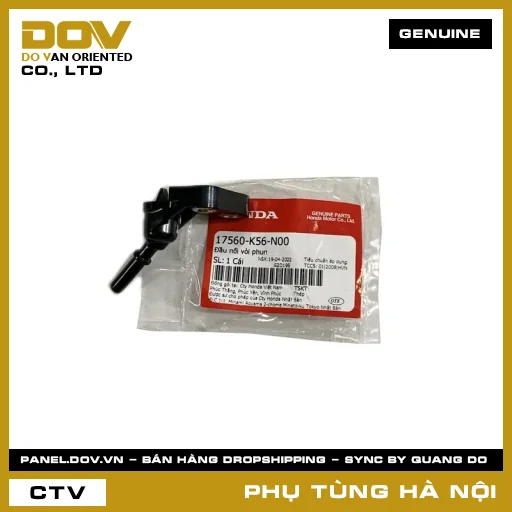 MÃ PHỤ TÙNG : 17560K56N00 ĐẦU NỐI VÒI PHUN — 17560K56N00