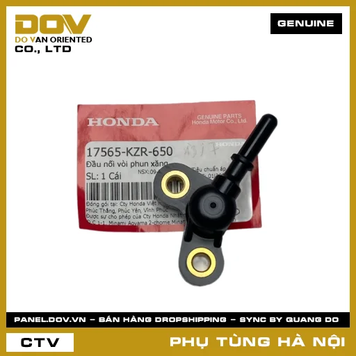 MÃ PHỤ TÙNG : 17565KZR650 ĐẦU NỐI VÒI PHUN XĂNG — 17565KZR650