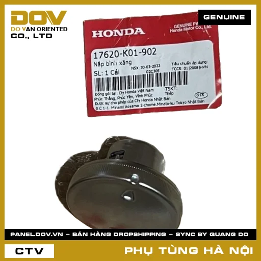 MÃ PHỤ TÙNG : 17620K01902 NẮP BÌNH XĂNG — 17620K01902