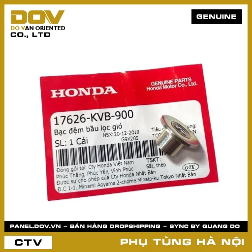 MÃ PHỤ TÙNG : 17626KVB900 BẠC ĐỆM BẦU LỌC GIÓ — 17626KVB900