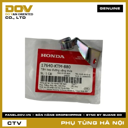 MÃ PHỤ TÙNG : 17640KTM880 TẤM KẸP ĐƯỜNG XĂNG THỪA — 17640KTM880