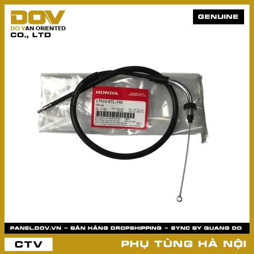 MÃ PHỤ TÙNG : 17910KTL740 DÂY GA — 17910KTL740