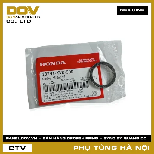 MÃ PHỤ TÙNG : 18291KVB900 GIOĂNG CỔ ỐNG XẢ — 18291KVB900