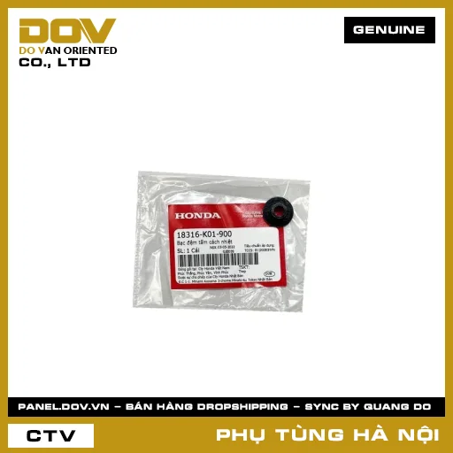 MÃ PHỤ TÙNG : 18316K01900 BẠC ĐỆM TẤM CÁCH NHIỆT — 18316K01900