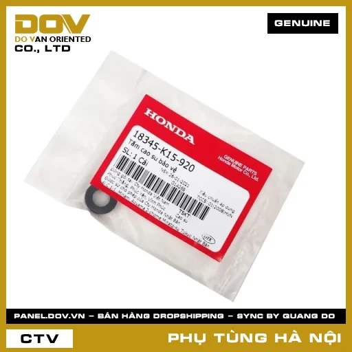 MÃ PHỤ TÙNG : 18345K15920 TẤM CAO SU BẢO VỆ — 18345K15920