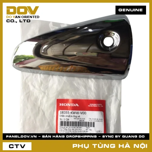 MÃ PHỤ TÙNG : 18355KWWV00 CHẮN NHIỆT A ỐNG XẢ — 18355KWWV00