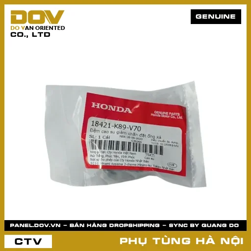 MÃ PHỤ TÙNG : 18421K89V70 ĐỆM CAO SU GIẢM CHẤN ĐẶT ỐNG XẢ — 18421K89V70