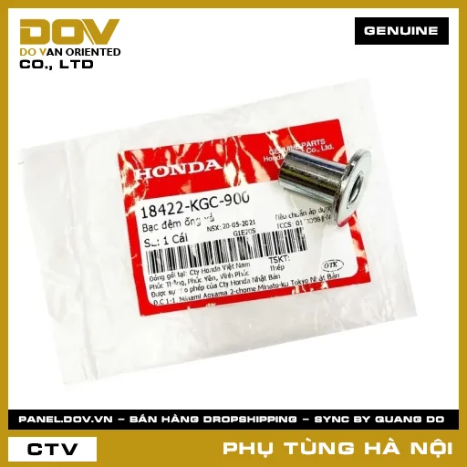 MÃ PHỤ TÙNG : 18422KGC900 BẠC ĐỆM ỐNG XẢ — 18422KGC900