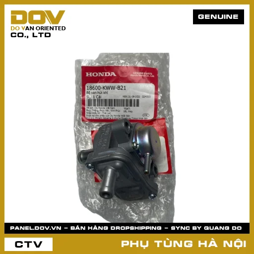 MÃ PHỤ TÙNG : 18600KWWB21 BỘ VAN HÚT KHÍ — 18600KWWB21