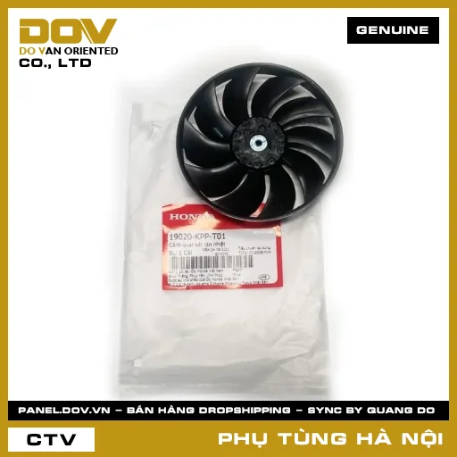 MÃ PHỤ TÙNG : 19020KPPT01 CÁNH QUẠT KÉT TẢN NHIỆT — 19020KPPT01