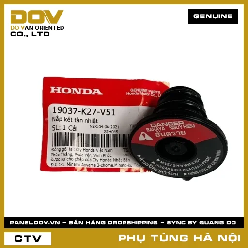 MÃ PHỤ TÙNG : 19037K27V51 NẮP KÉT TẢN NHIỆT — 19037K27V51