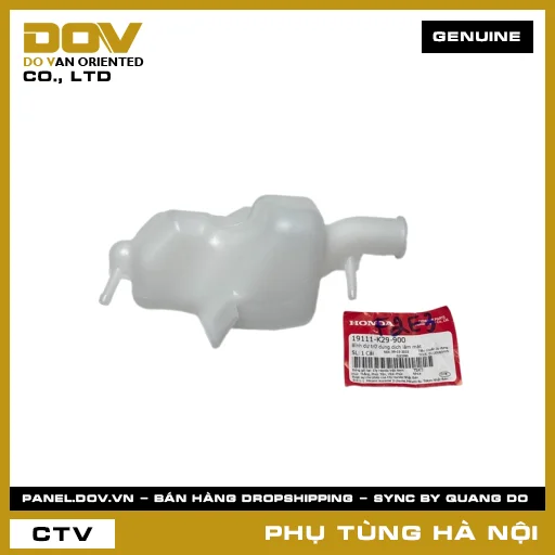 MÃ PHỤ TÙNG : 19111K29900 BÌNH DỰ TRỮ DUNG DỊCH LÀM MÁT — 19111K29900