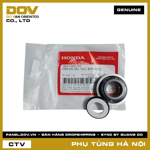 MÃ PHỤ TÙNG : 19217MZ0760 ĐỆM KÍN ĐẦU TRỤC BƠM NƯỚC — 19217MZ0760
