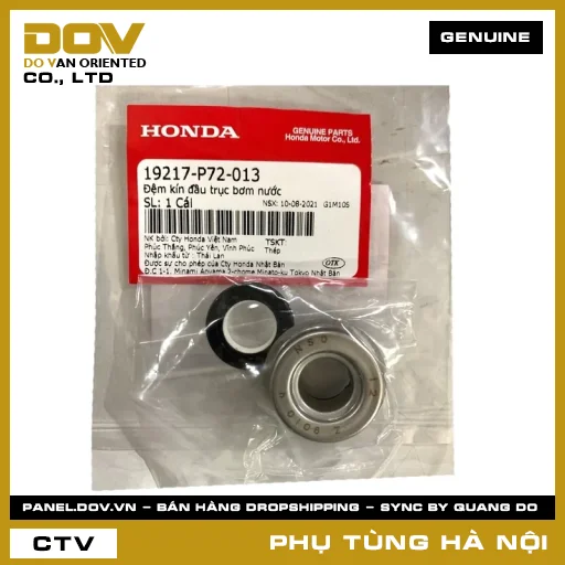 MÃ PHỤ TÙNG : 19217P72013 ĐỆM KÍN ĐẦU TRỤC BƠM NƯỚC — 19217P72013