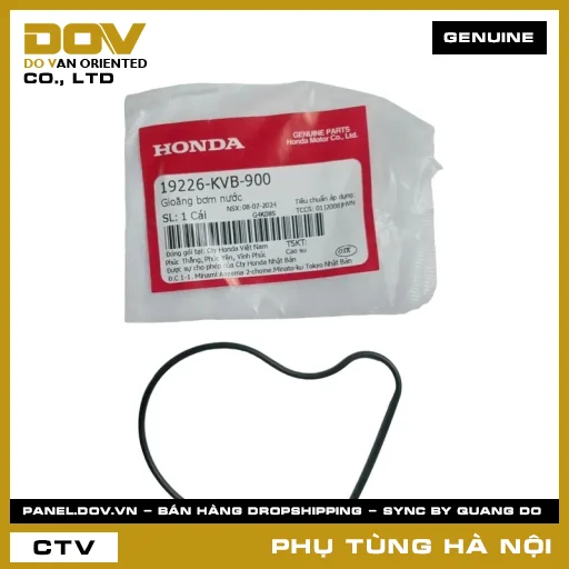 MÃ PHỤ TÙNG : 19226KVB900 GIOĂNG BƠM NƯỚC — 19226KVB900