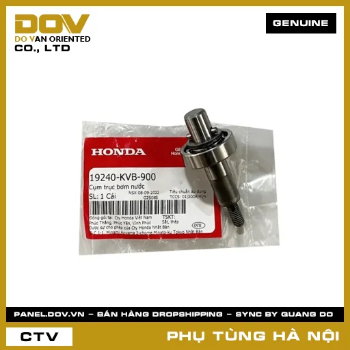 MÃ PHỤ TÙNG : 19240KVB900 CỤM TRỤC BƠM NƯỚC — 19240KVB900