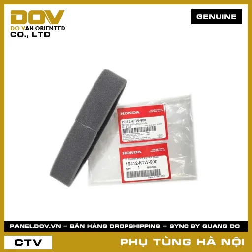 MÃ PHỤ TÙNG : 19412KTW900 TẤM LỌC GIÓ BUỒNG DÂY ĐAI — 19412KTW900