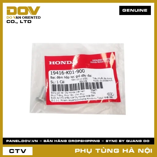 MÃ PHỤ TÙNG : 19416K01900 BẠC ĐỆM HỘP LỌC GIÓ DÂY ĐAI — 19416K01900