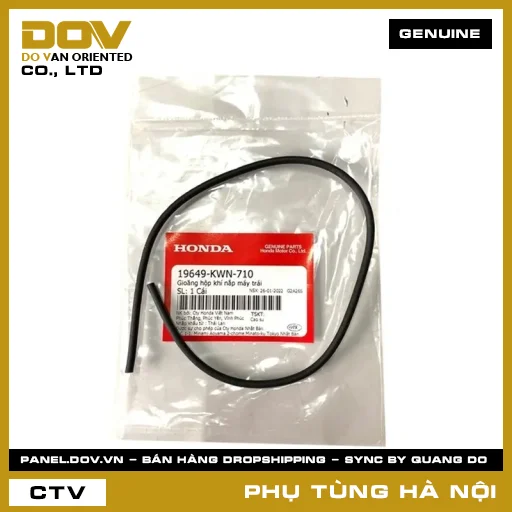 MÃ PHỤ TÙNG : 19649KWN710 GIOĂNG HỘP KHÍ NẮP MÁY TRÁI — 19649KWN710