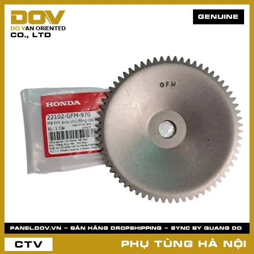MÃ PHỤ TÙNG : 22102GFM970 MÁ TĨNH PULY CHỦ ĐỘNG (66RĂNG) — 22102GFM970