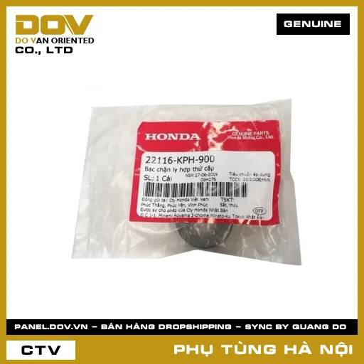 MÃ PHỤ TÙNG : 22116KPH900 BẠC CHẶN LY HỢP THỨ CẤP — 22116KPH900