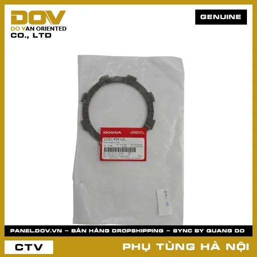 MÃ PHỤ TÙNG : 22201K09L01 ĐĨA MA SÁT LY HỢP — 22201K09L01