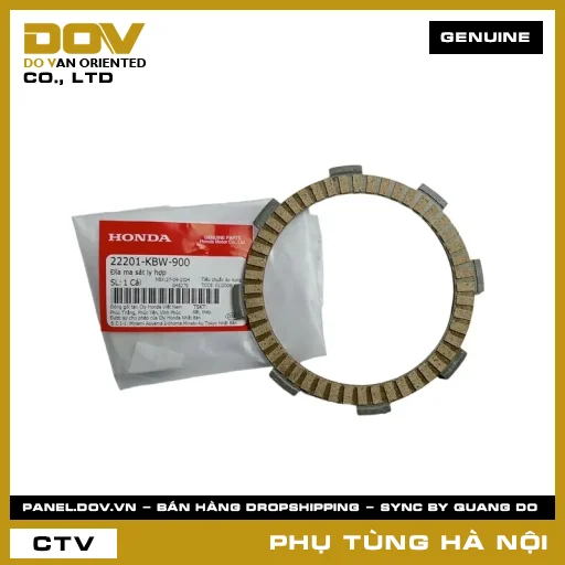 MÃ PHỤ TÙNG : 22201KBW900 ĐĨA MA SÁT LY HỢP — 22201KBW900