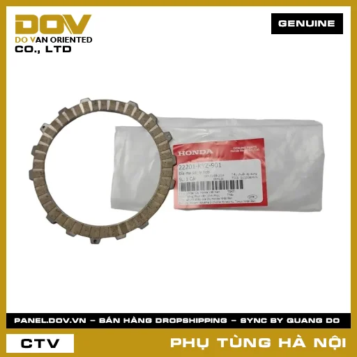 MÃ PHỤ TÙNG : 22201KYZ901 ĐĨA MA SÁT LY HỢP — 22201KYZ901