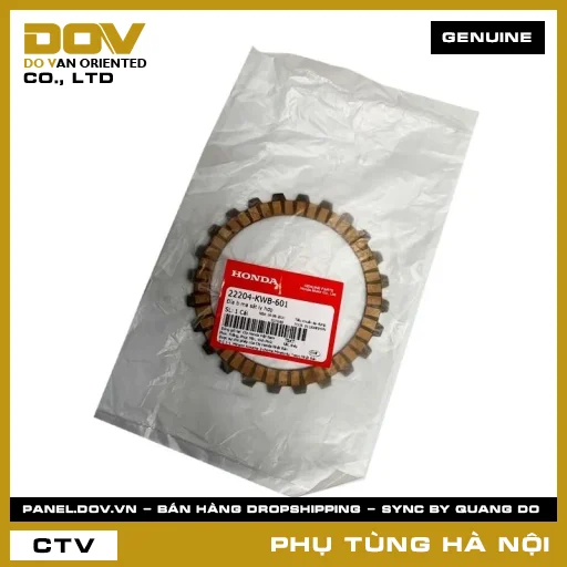 MÃ PHỤ TÙNG : 22204KWB601 ĐĨA B MA SÁT LY HỢP — 22204KWB601