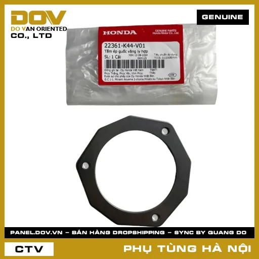 MÃ PHỤ TÙNG : 22361K44V01 TẤM ÉP GUỐC VĂNG LY HỢP — 22361K44V01