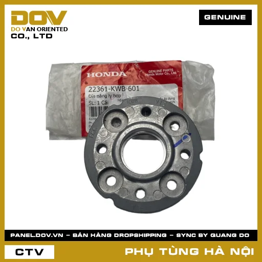 MÃ PHỤ TÙNG : 22361KWB601 ĐĨA NÂNG LY HỢP — 22361KWB601
