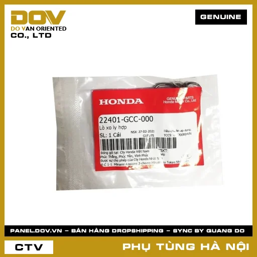 MÃ PHỤ TÙNG : 22401GCC000 LÒ XO LY HỢP — 22401GCC000