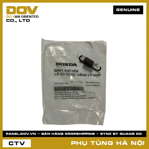 MÃ PHỤ TÙNG : 22401K27V02 LÒ XO GUỐC VĂNG LY HỢP — 22401K27V02