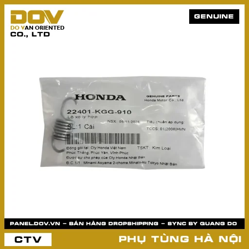 MÃ PHỤ TÙNG : 22401KGG910 LÒ XO LY HỢP — 22401KGG910