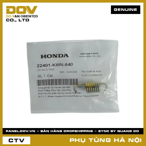 MÃ PHỤ TÙNG : 22401KWN640 LÒ XO LY HỢP — 22401KWN640