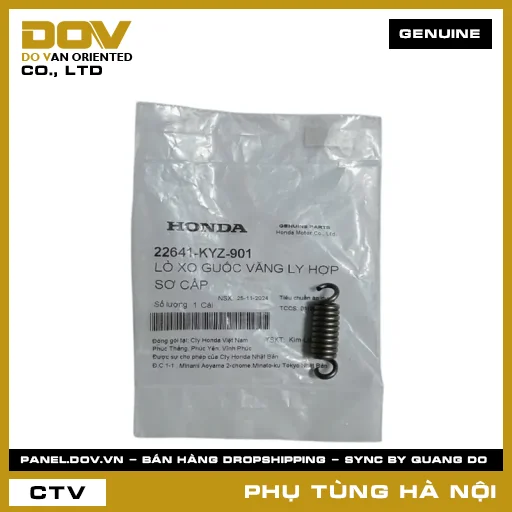 MÃ PHỤ TÙNG : 22641KYZ901 LÒ XO GUỐC VĂNG LY HỢP SƠ CẤP — 22641KYZ901