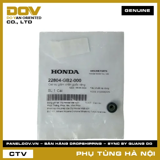 MÃ PHỤ TÙNG : 22804GB2000 CAO SU GIẢM CHẤN GUỐC VĂNG — 22804GB2000