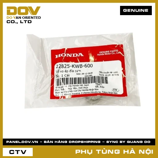 MÃ PHỤ TÙNG : 22825KWB600 LÒ XO ÉP ĐĨA CAM — 22825KWB600