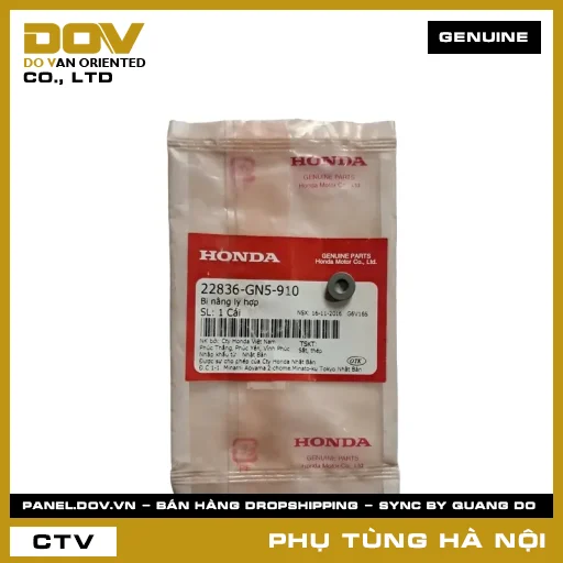 MÃ PHỤ TÙNG : 22836GN5910 BI NÂNG LY HỢP — 22836GN5910